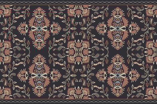 Persian colored carpet.Rich ornament for fabric design,handmade,interior decoration,textiles.Abstract design of persian carpet vector