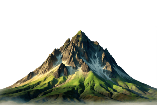 Mountain isolated on a transparent background png