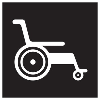wheelchair icon design vector