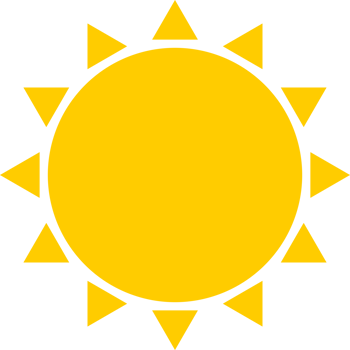 sun with sunshine light ray doodle icon png