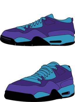 Shoes isolated fullcolor Shoes Icon Illustration Sneakers Icon Outline vector