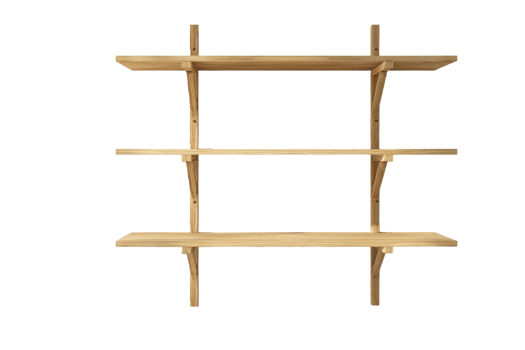 A shelf with three shelves on it png
