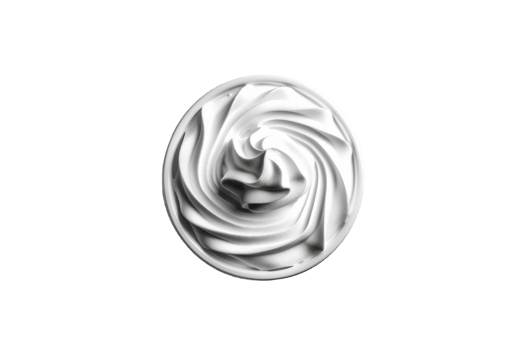 A white oval shaped object with swirls png