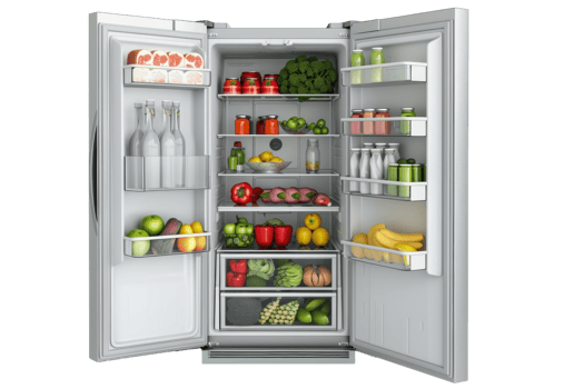 Refrigerator Fridge On Transparent Background. png