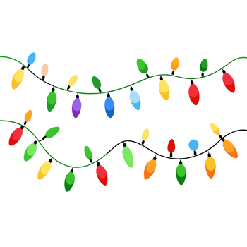 christmas decoration tree chain color cutouts png