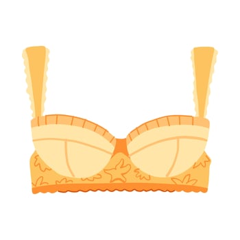 lette bra sexy cartoon illustration vector