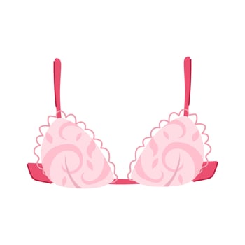 elegant bra lace cartoon illustration vector