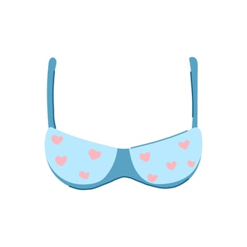 racerback bra modern cartoon illustration vector
