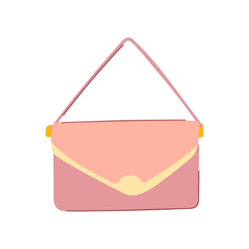 compact clutch bag cartoon illustration vector