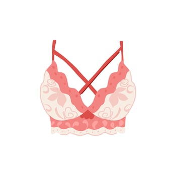 underwire bra sexy cartoon illustration vector