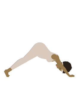 Brown pregnant woman doing bridge yoga pose png