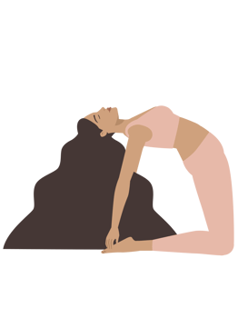 White woman doing yoga pose png