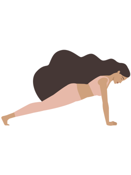 White woman doing dandasana yoga pose png
