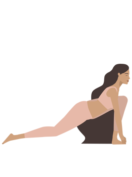 White woman doing aswha yoga pose png