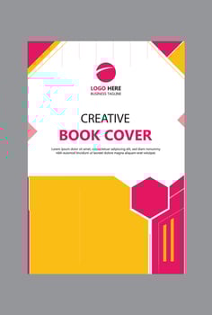 Geometric business book Cover vector