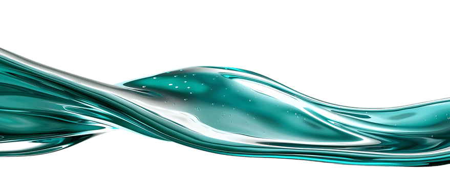 Abstract Blue Water Wave with Transparent Background for Design png