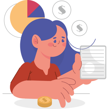 tax day female working png