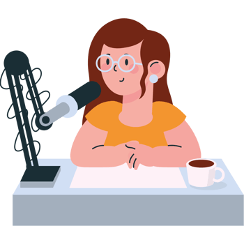 professional woman in live streaming platform png