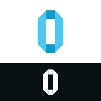 Creative abstract initial letter O logo design. Premium vector