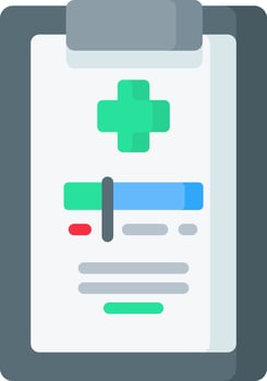 medical report illustration design vector