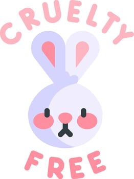 cruelty free illustration design vector