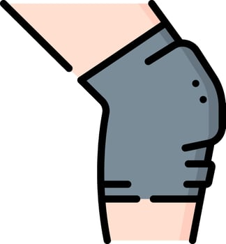 knee pad illustration design vector