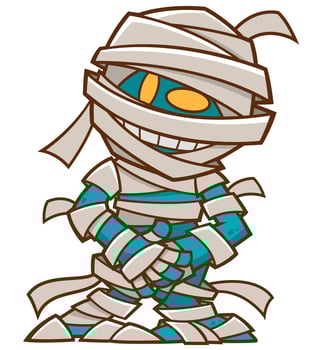 Cartoon Mummy character vector