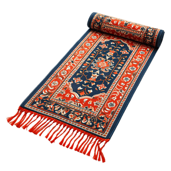 red blue prayer mate Ramadan Special on transparent background png