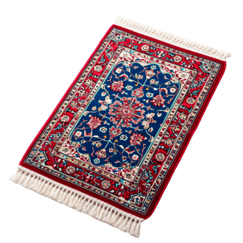 red blue prayer mate Ramadan Special on transparent background png