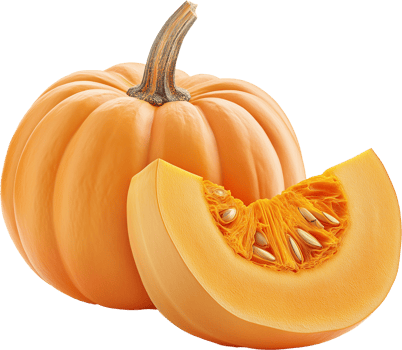 Organic Pumpkin Isolated for Food Photography png