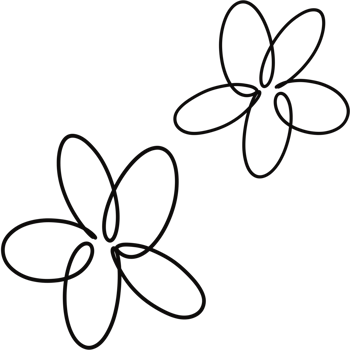 flower drawing line png