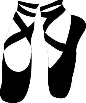The ballet shoes silhouette png