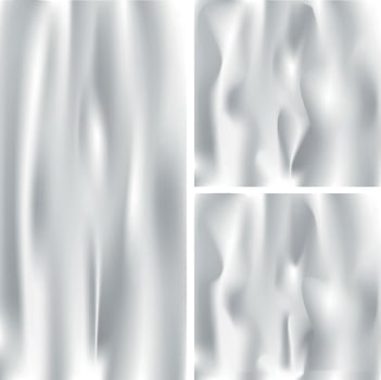 Modern and Clean Silver soft silk wave texture background vector