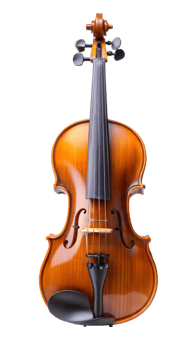 Vintage violin isolated on transparent background png