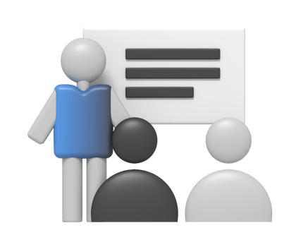 Team presentation worker png