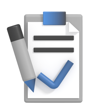 Pencil and paper board checklist png