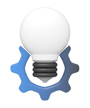 Light bulb idea setting png
