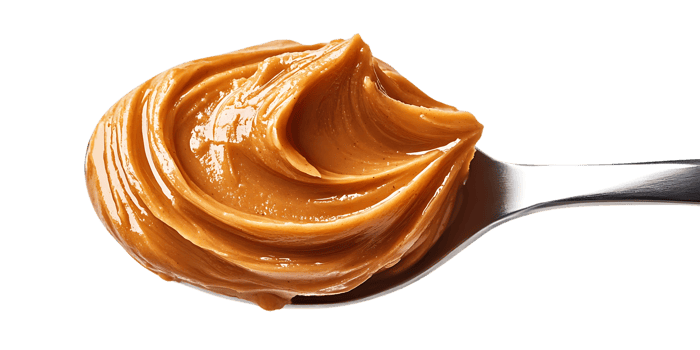 Spoonful of Creamy Peanut Butter with Transparent Background png