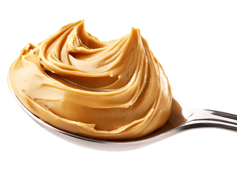 Spoonful of Creamy Peanut Butter, Delicious and Rich, Transparent Background png