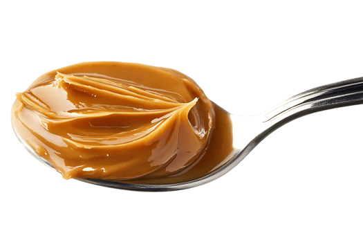 Spoonful of Creamy Peanut Butter with a Transparent Background png