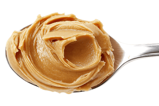 Peanut Butter on Spoon, Creamy Texture, Delicious Spread, Nutty Flavor, Smooth Consistency, Isolated Background, Transparent Background, High-Quality Image, Food Photography, Culinary Delights, Peanut Butter Lovers, Healthy Snack, Protein Source, Energy B png