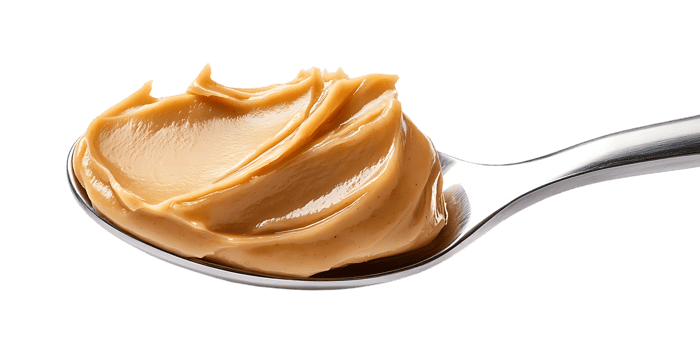 Peanut Butter on a Spoon with a Transparent Background Delicious and Creamy Peanut Butter on a Spoon with a Transparent Background png