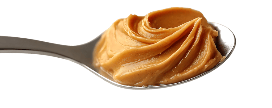 Spoonful of Creamy Peanut Butter, a Delicious and Nutritious Treat on a Transparent Background png