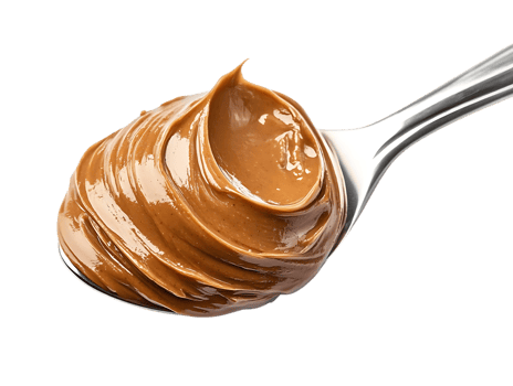 Peanut Butter Swirled on a Spoon with a Transparent Background png