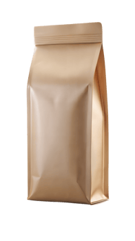 A Brown paper bag isolated on transparent background png