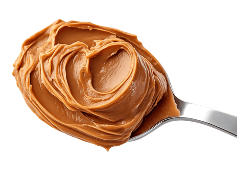 Peanut Butter Spoonful with a Transparent Background, A Delicious and Creamy Treat png