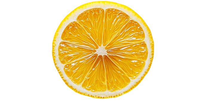 A Sliced Lemon with a Transparent Background, A Bright and Juicy Citrus Fruit png