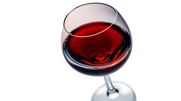 A Glass of Red Wine with a Transparent Background png