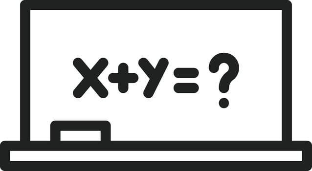 Algebra icon vector image. Suitable for mobile apps, web apps and print media.