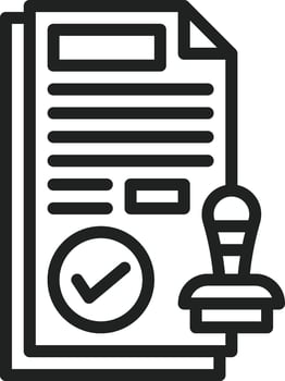Approved icon vector image. Suitable for mobile apps, web apps and print media.